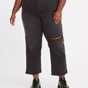 Levi's Wedgie Straight Crop Jeans Cut and Dry Size 20W